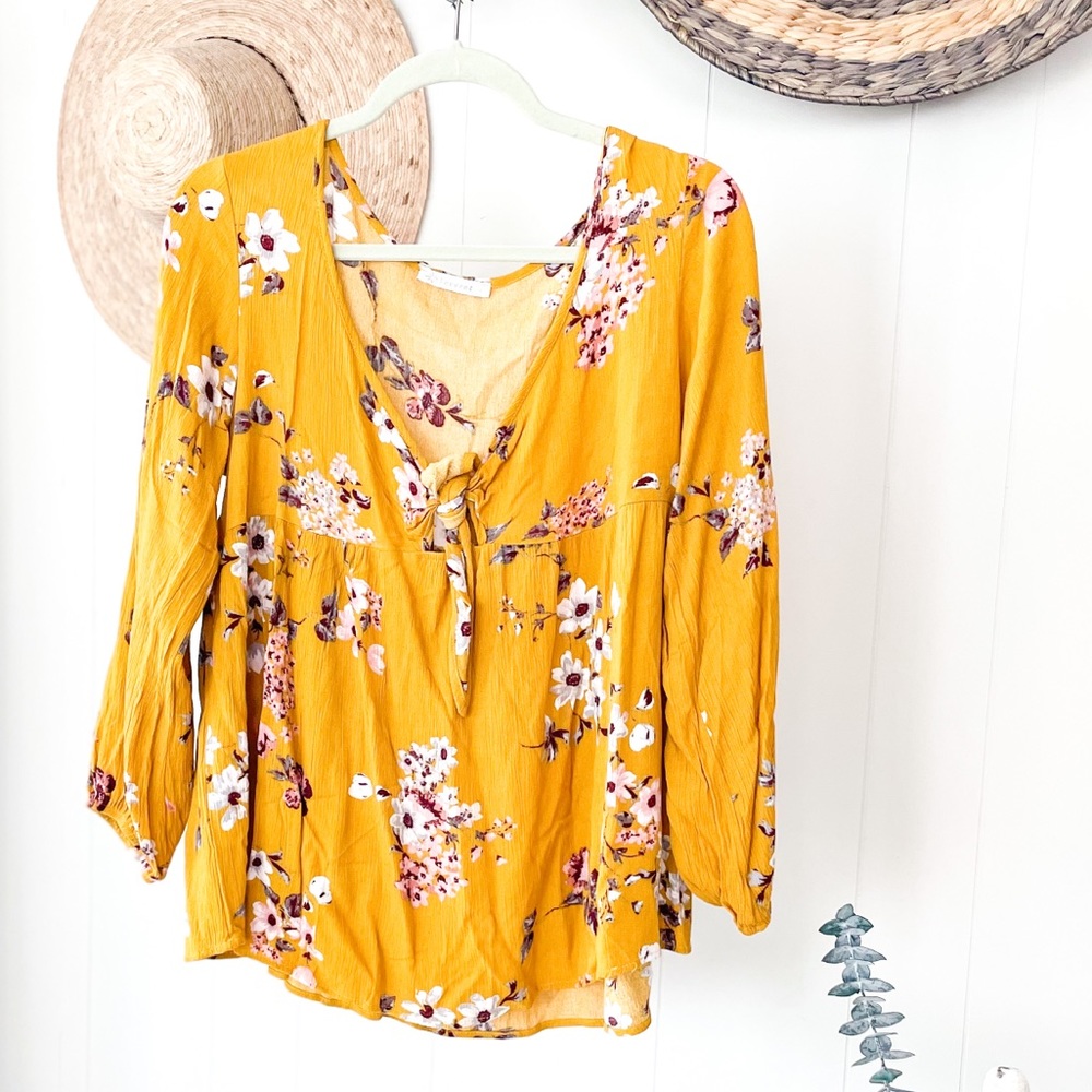 Veveret Saffron Yellow Blouse